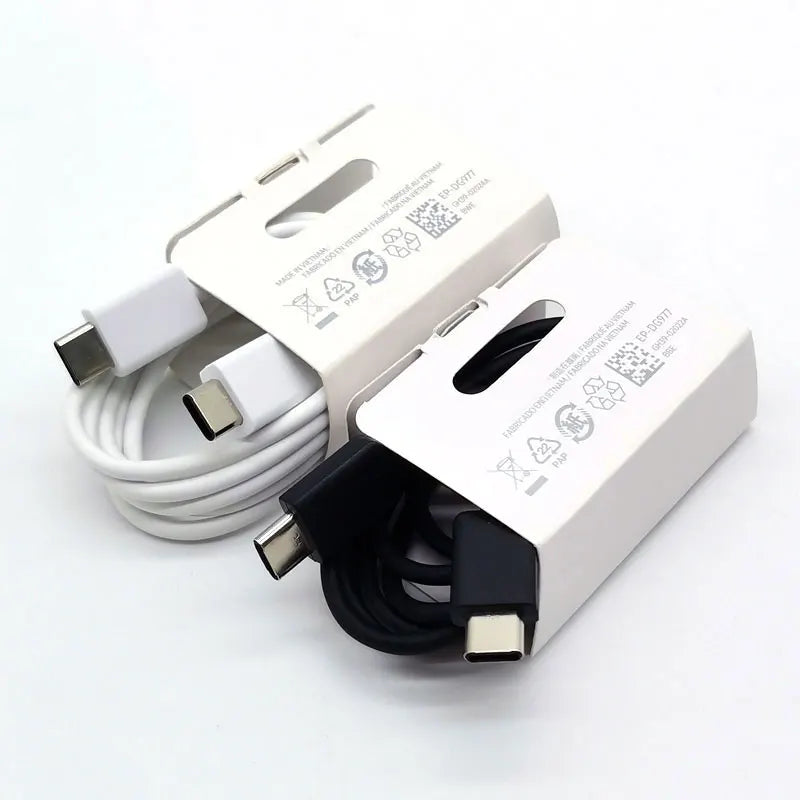 Chargeur ultra rapide Samsung 25W Type C pour Galaxy S24 S23 S20 S21 S22 Plus Note 20 10 A55 A35 A25 A15 Z Flip Fold 6 5 4 3