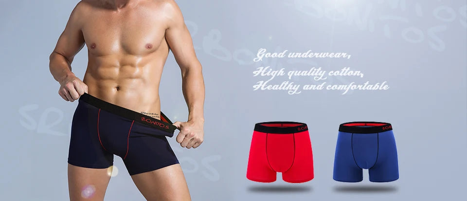 5 Stück Herren Slips Baumwolle Boxer Sexy Herren Boxershorts Unterwäsche Shorts Lose Herren Boxershorts Set Familienunterwäsche Marken
