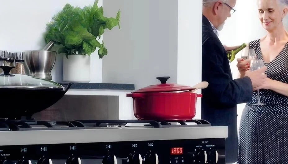 Gas Stove 900mm Width All In 1 Freestanding Stove With Oven 6 Burners Cooker With