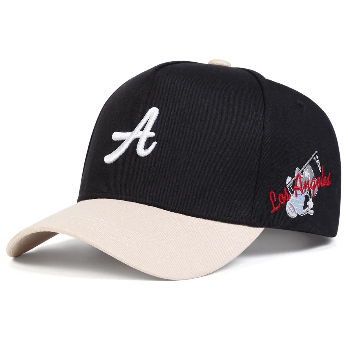 Unisex A-Letter Los Angeles Stickerei Baseball Caps Frühling Herbst Outdoor Verstellbare Freizeit Hüte Sonnenhut Sportmütze