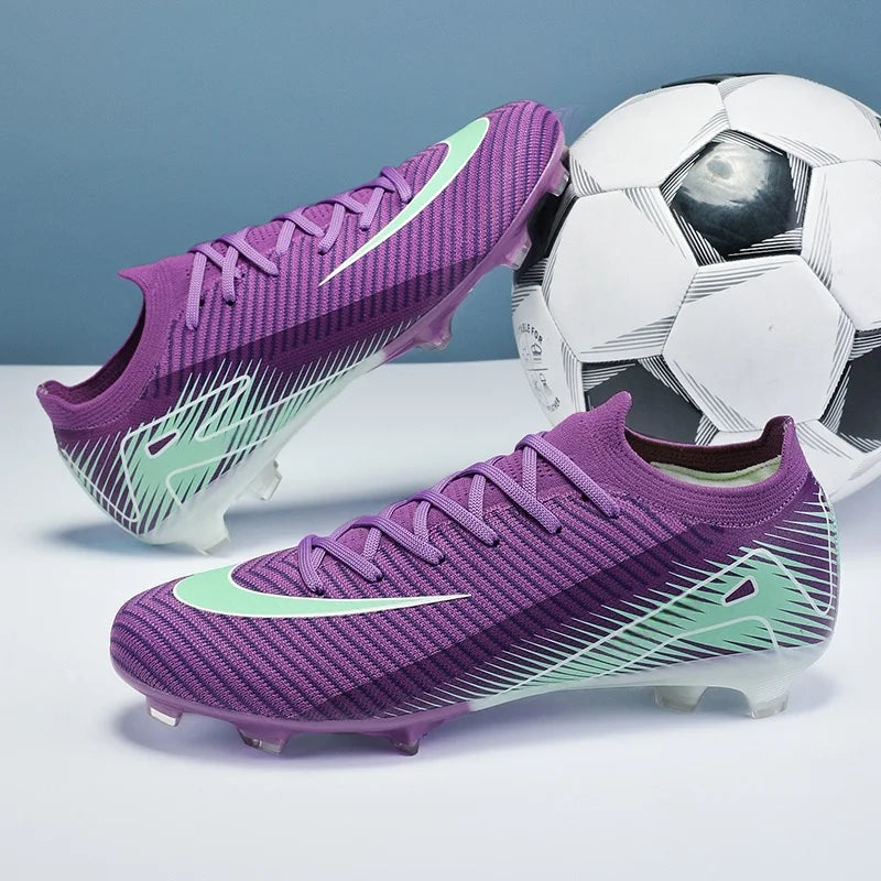 Nouvelles chaussures de football d'extérieur pour hommes Crampons de football Match Entraînement TF/FG Gazon Cheville Crampons longs Sport Haute qualité à succès