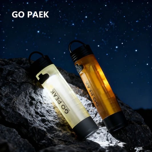 GO PEAK Strong Light Pocket Mini Flashlight Long Endurance Cap Key Clip Light Rechargeable Magnetic Hook LED Night Flashlight