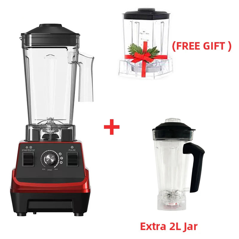 BioloMix Mini Pro 1800W Hochleistungs-Smoothie-Mixer BPA-frei 1,8L und 0,6L Doppelbehälter Hochleistungs-Küchenmixer Entsafter