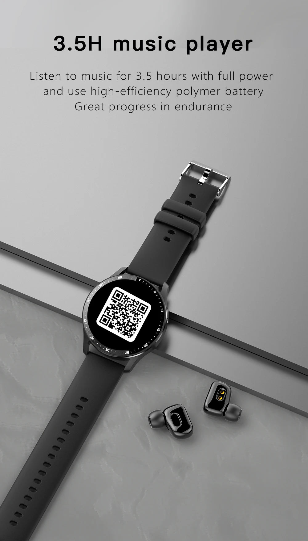 Montre Intelligente 2 en 1 X7 avec Écouteurs Montre Connectée Écouteurs Bluetooth TWS Moniteur de Fréquence Cardiaque et de Pression Artérielle Montre Sport Montre Fitness