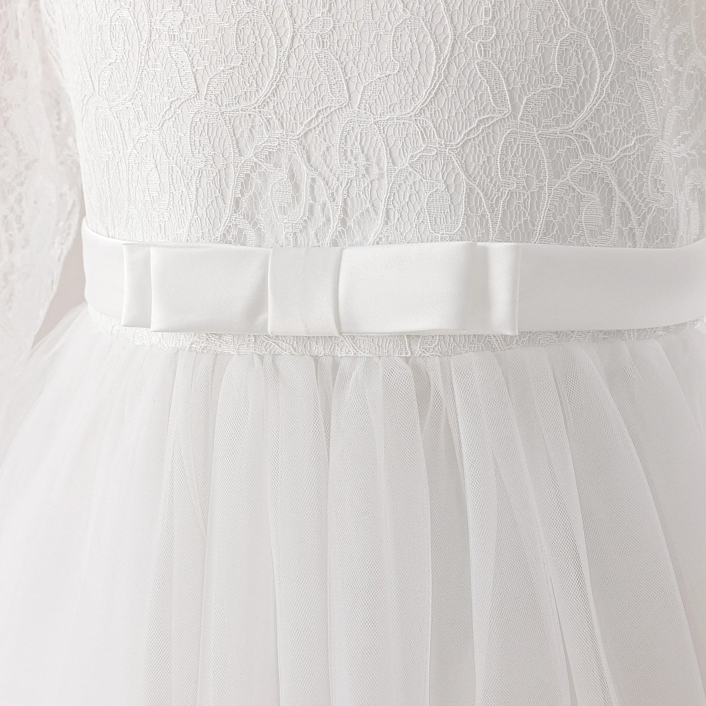 Robes de baptême, de demoiselle d'honneur, de fête pour filles, élégantes robes de princesse en tulle pour mariage, anniversaire, première communion, robes de bal
