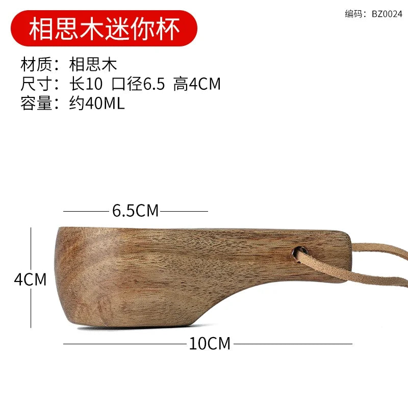 Holz Finnland Tasse Kreativ Outdoor Camping Reise Holzbecher Nordischer Stil Handgemachte Milch Kaffee Bar Bierkrüge