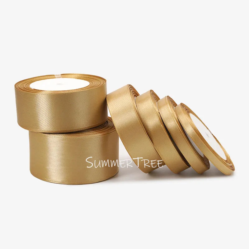 Satinband 25 Yards 6 mm - 50 mm Schleife Geschenkverpackung Schleife Handmade DIY Basteln Halloween Weihnachten Hochzeit Geburtstag Party Dekoration