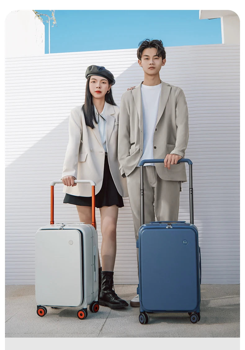 Mixi New Design Wide Handle Koffer Herren Handgepäck Damen Reise Trolley 20 Zoll Kabine PC Aluminiumrahmen M9275