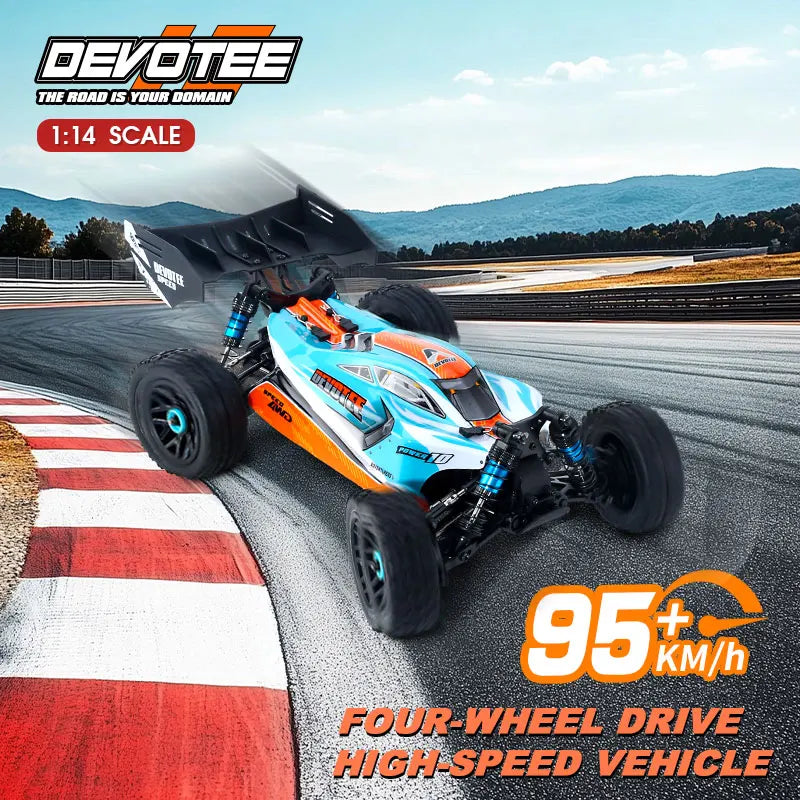 XDKJ-001 95KM/H 4WD RC Autos 3S Rennwagen 1/14 Bürstenloser Hochgeschwindigkeits-Wettkampf-Drift-Fernsteuerungs-Spielzeug RC Auto Spielzeug