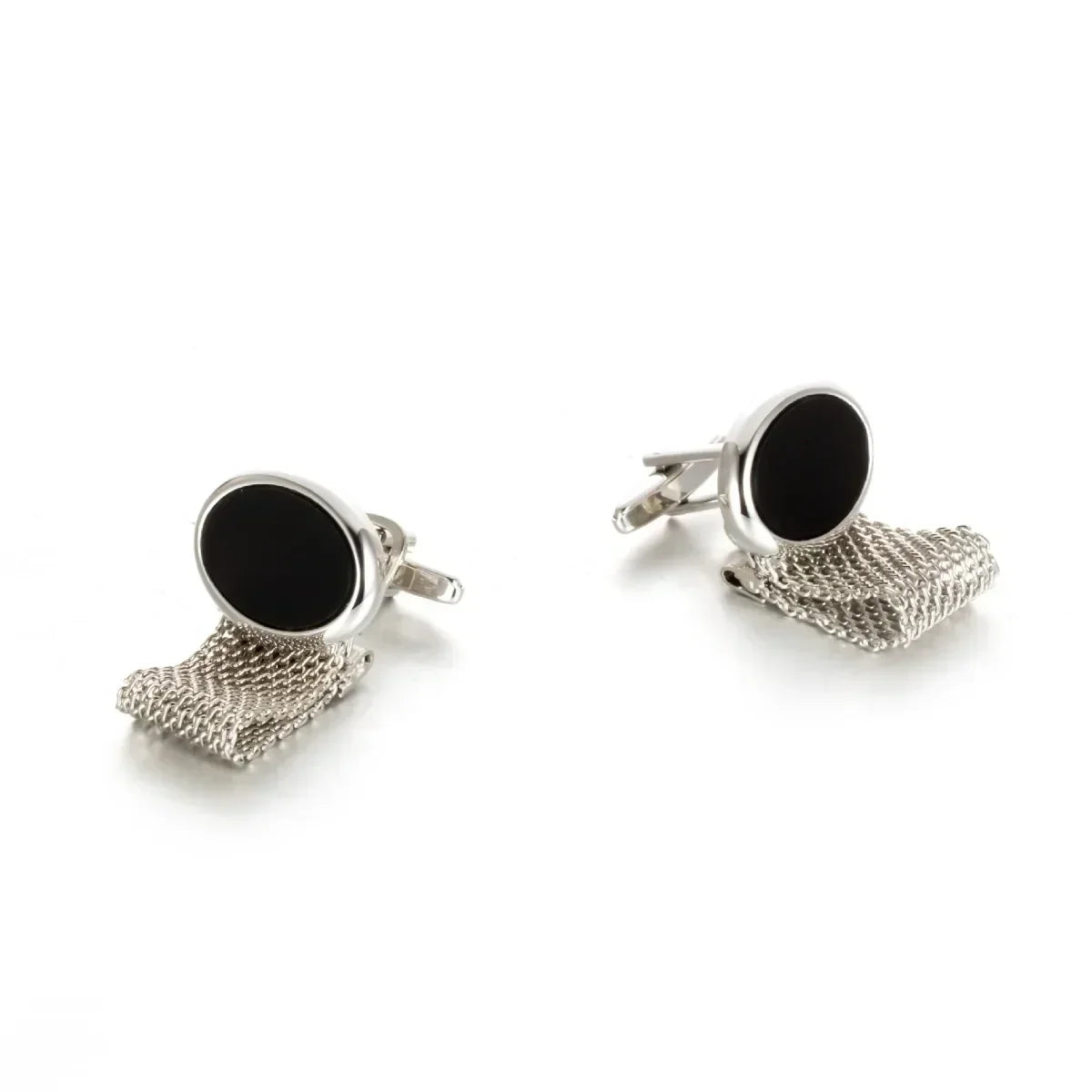 Breite Kette Runde Kupfer Manschettenknöpfe für Herrenmode Inlay Metall Knopf Business Hochzeit Party Manschetten Accessoires