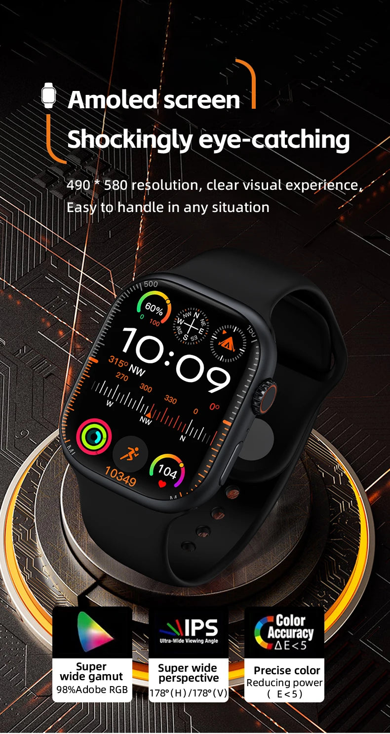 CD99 Uhr X 5G Smartwatch 2,29 Zoll AMOLED 5G LTE Smartwatch mit 180° drehbarer Kamera GPS WiFi SIM-Kartensteckplatz Gesundheitsüberwachung