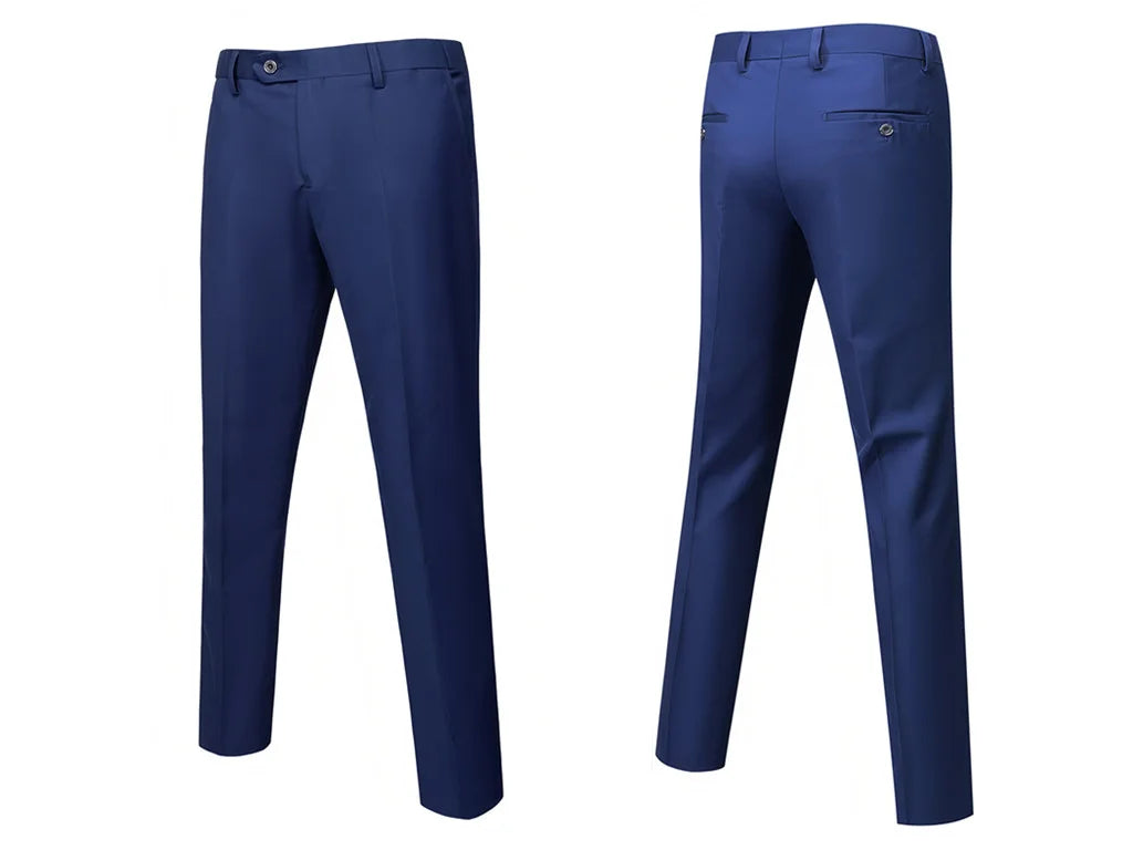 (Jacke + Hose) 2025 Neuer luxuriöser, eleganter Herrenanzug, 2-teiliges Set, modisch, koreanisch, lässig, Slim Fit, für Gesellschaft, Bräutigam, Hochzeit, Smoking
