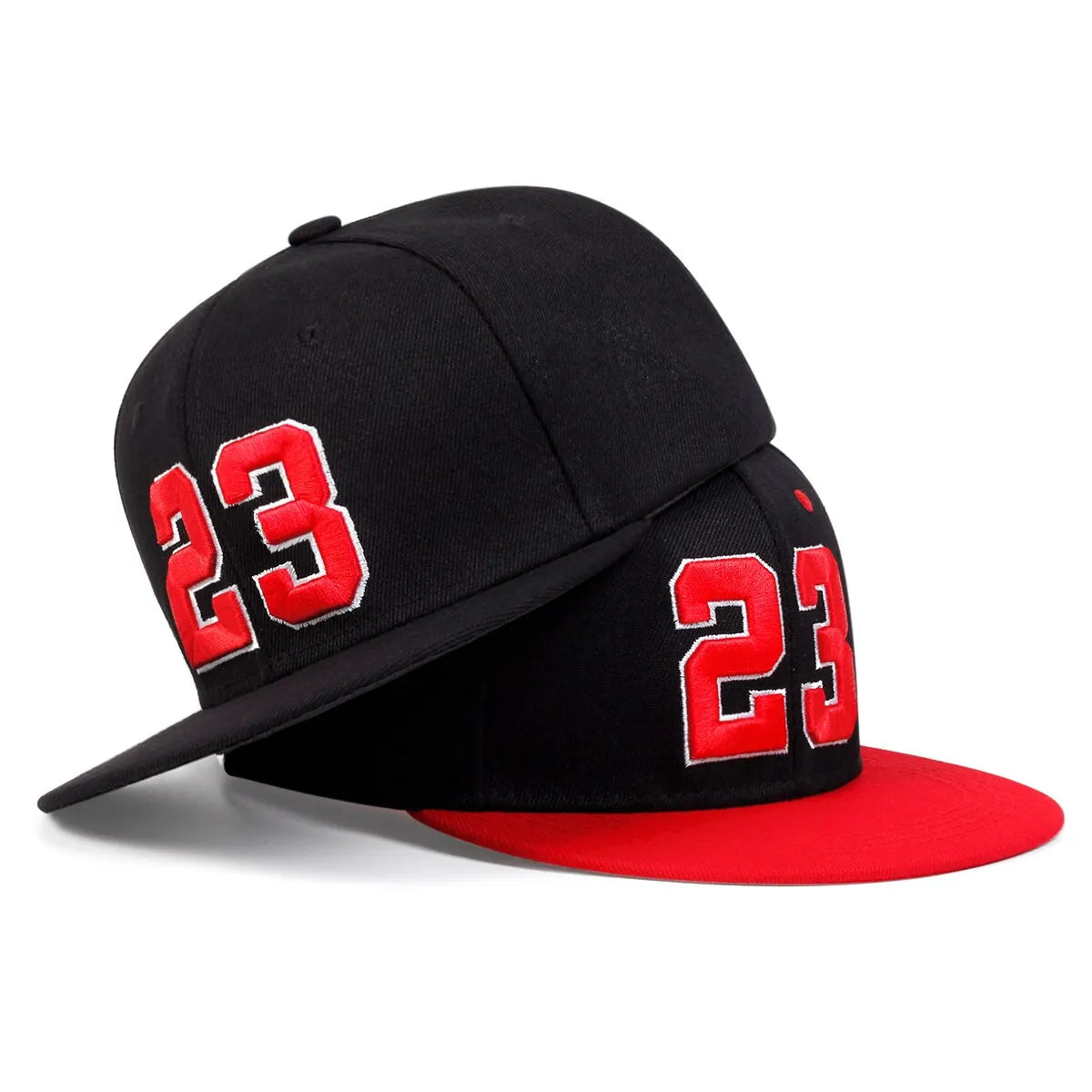 Casquettes de baseball décontractées réglables unisexe 23 broderies hip-hop chapeaux de soleil d'extérieur