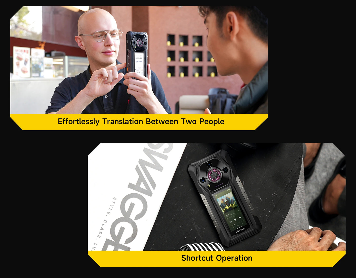 Ulefone Armor 30 Pro 5G Outdoor-Smartphone Android 14 6,95" 120Hz 32GB+512GB 12800mAh Nachtkamera 64MP NFC