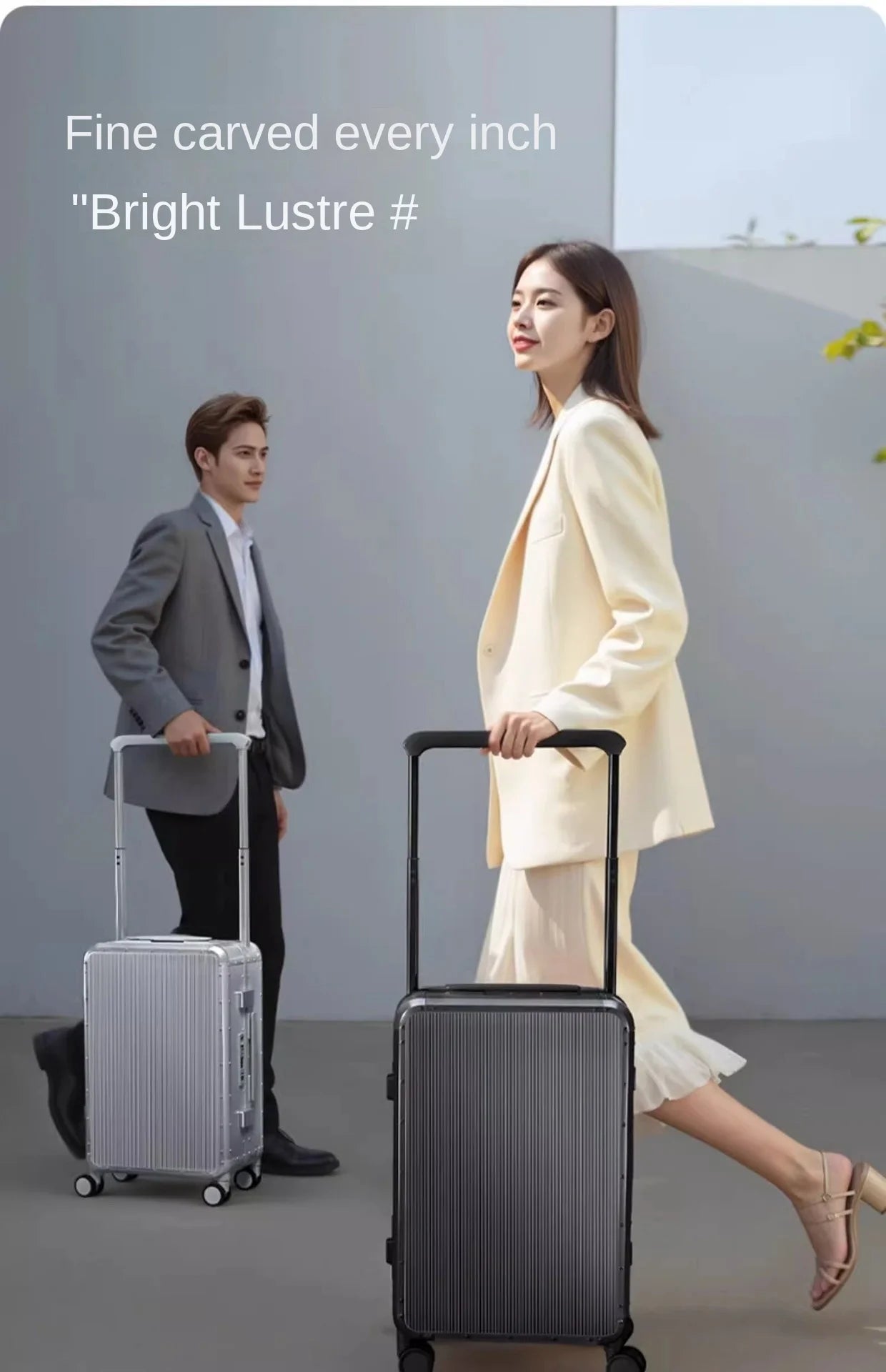 20/24 inch All aluminum-magnesium alloy Travel Suitcase Carry-On Luggage Trolley Case With Wheels Business Boarding Box