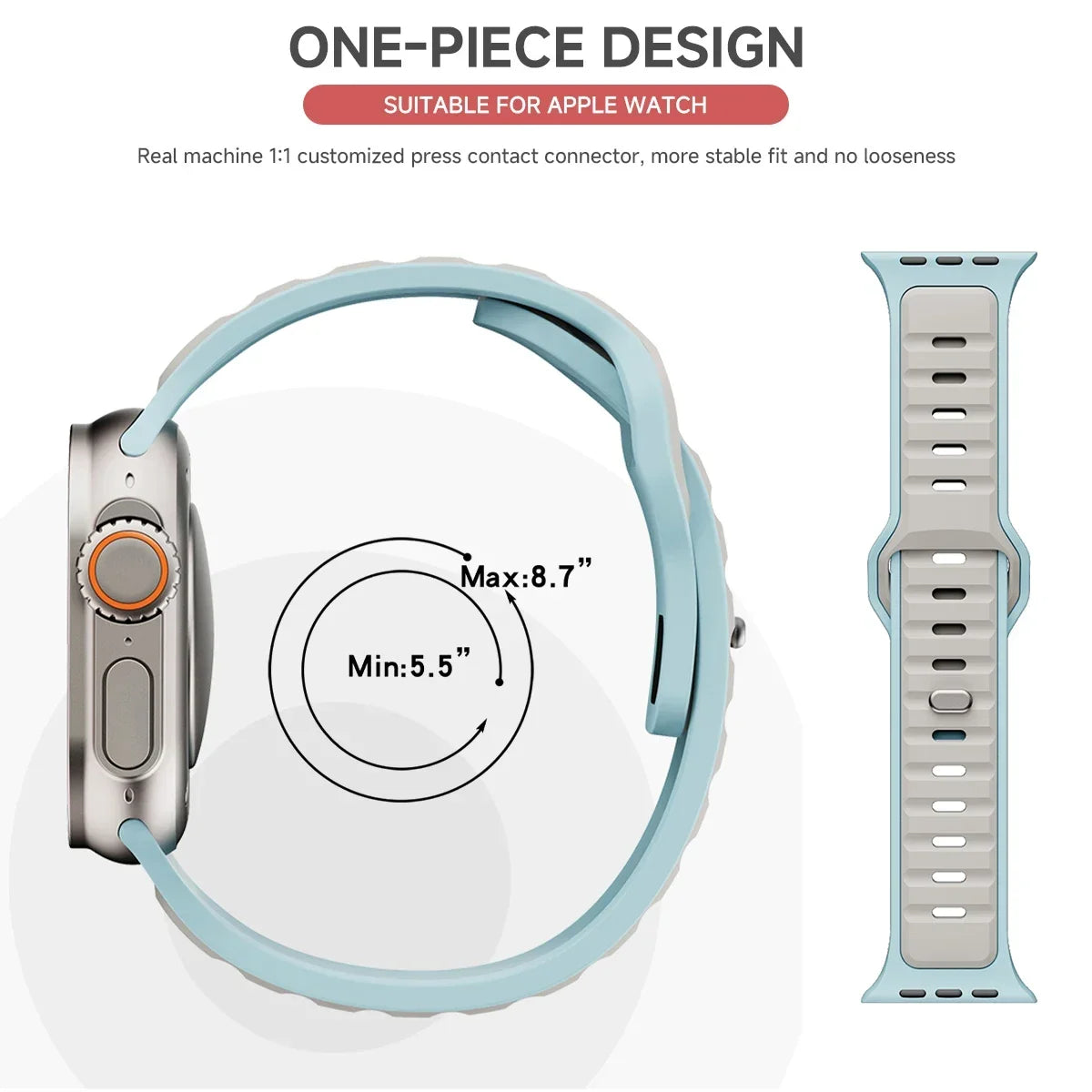 Für iWatch Series 11 10 9 8 7 6 5 4 SE3 Ultra 1 2 Silikonarmband Sportarmband für Apple Watch 49mm 46mm 45mm 44mm 42mm 41mm 40mm
