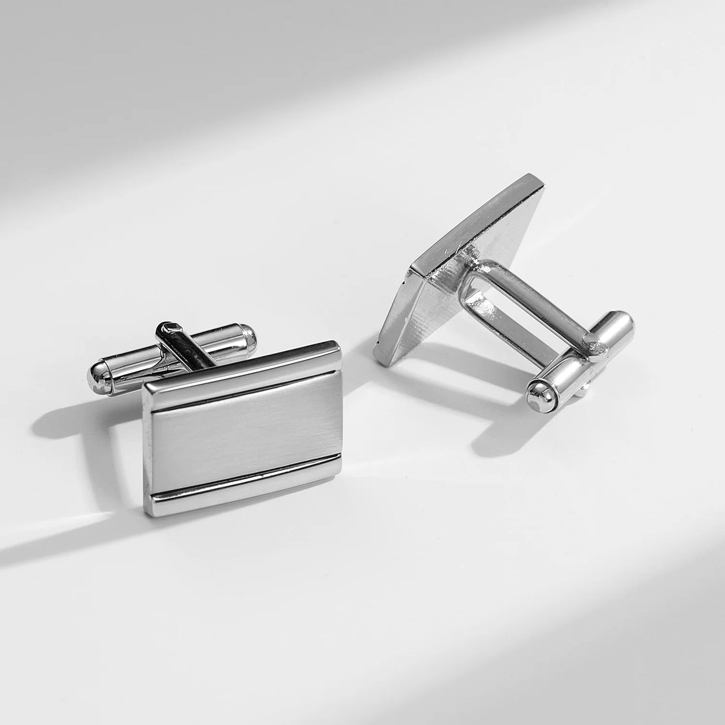 1 Paire Boutons De Manchette Carrés En Cuivre Et Pinces À Cravate Pour Hommes, Cadeaux De Mariage De Luxe, Bijoux De Mode, Poignets Pour Hommes