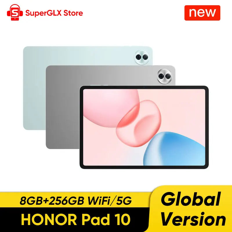 Nouvelle HONOR Pad 10 Version Globale 2025 Écran Confort Visuel HONOR 12,1" WIFI 2.5K Batterie Haute Densité d'Énergie 10100mAh MagicOS 9.0