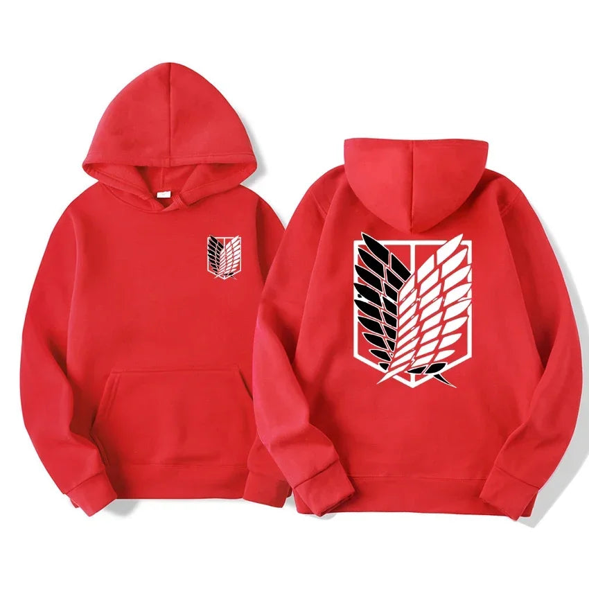 Japan Anime Attack on Titan Herren Hoodies Frühling Herbst Hip Hop Casual Pullover Top Hoodie Mode Sweatshirts Jogging Sportbekleidung