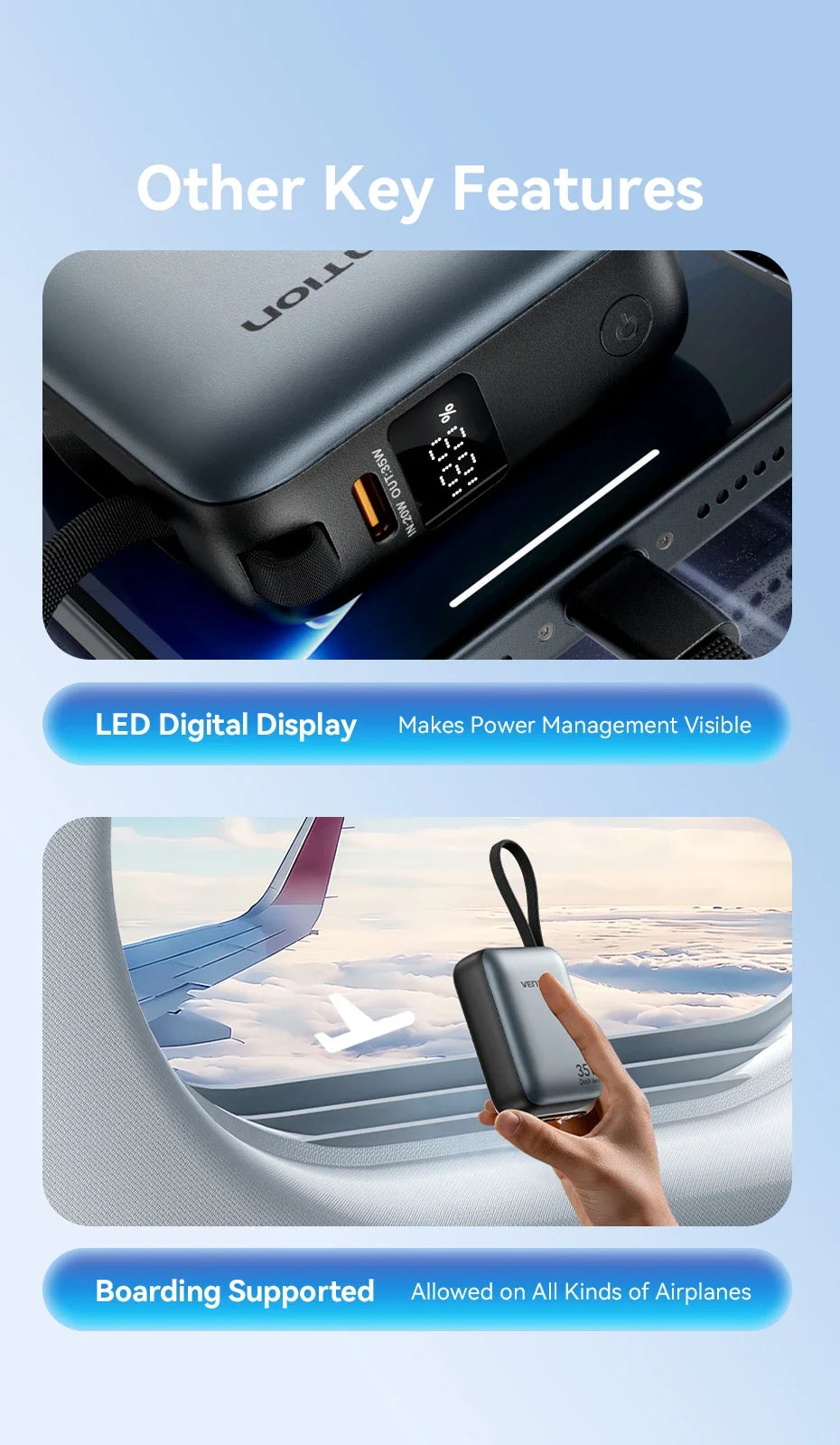 Vention CCC 10000mAh 35W Power Bank Schnelles Laden Tragbare Mini 3C PowerBank für iPhone 17 Xiaomi Externe Ersatzbatterie Ladegerät