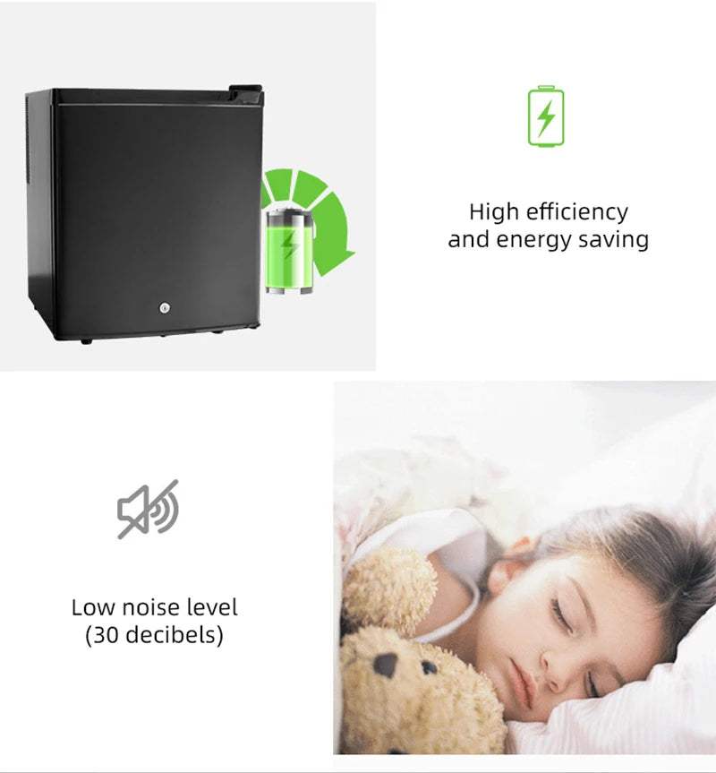 DIVEDEER Household Mini Silent Fresh keeping Cabinet Hotel Room Small Refrigerator Dormitory Refrigerator