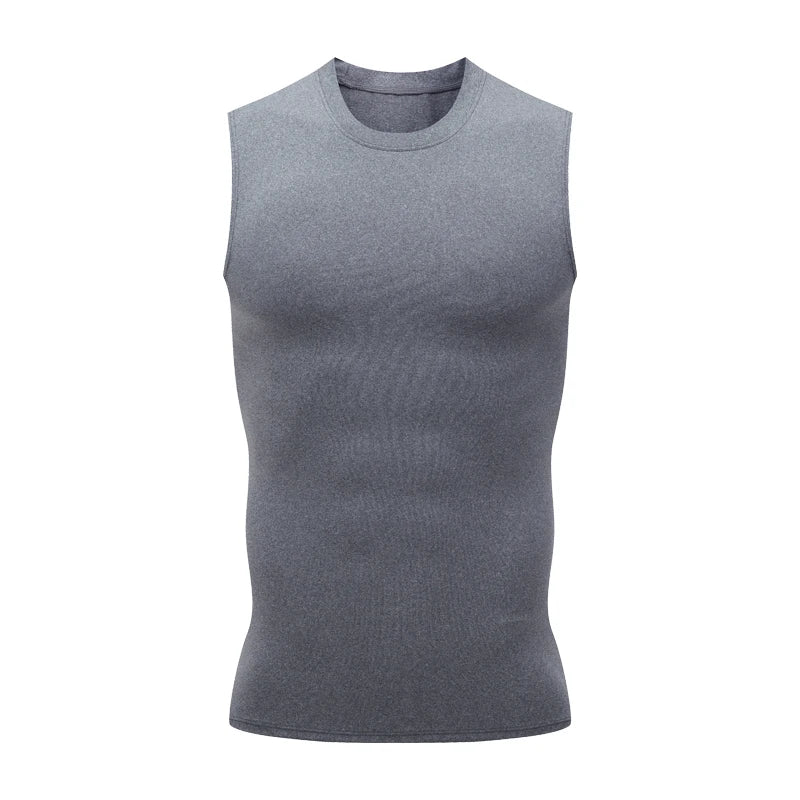 Débardeur de Compression Homme Chemise de Sport Sans Manches Séchage Rapide Musculation Fitness Gilet Entraînement Haut Musculaire