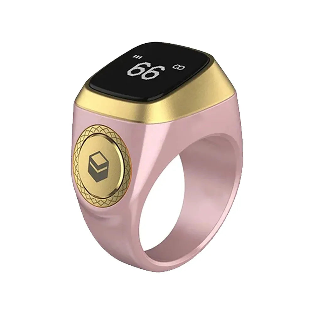 Bague Smart Zikr Qibla 2026, éloge, tasbih, compteur numérique électronique pour musulmans, rappel de vibration à 5 heures de prière, étanche