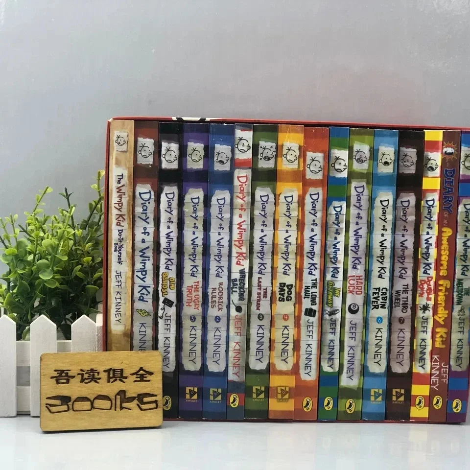 Komplettes Set 16 Bücher Gregs Tagebuch Englisches Buch Gregs Tagebuch Box Kinder Belletristik Bücher
