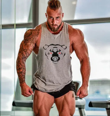 Débardeur de sport sans manches pour homme - Maillot de corps pour homme - Haut de sport pour homme - Vêtement de sport - Haut de sport stringer