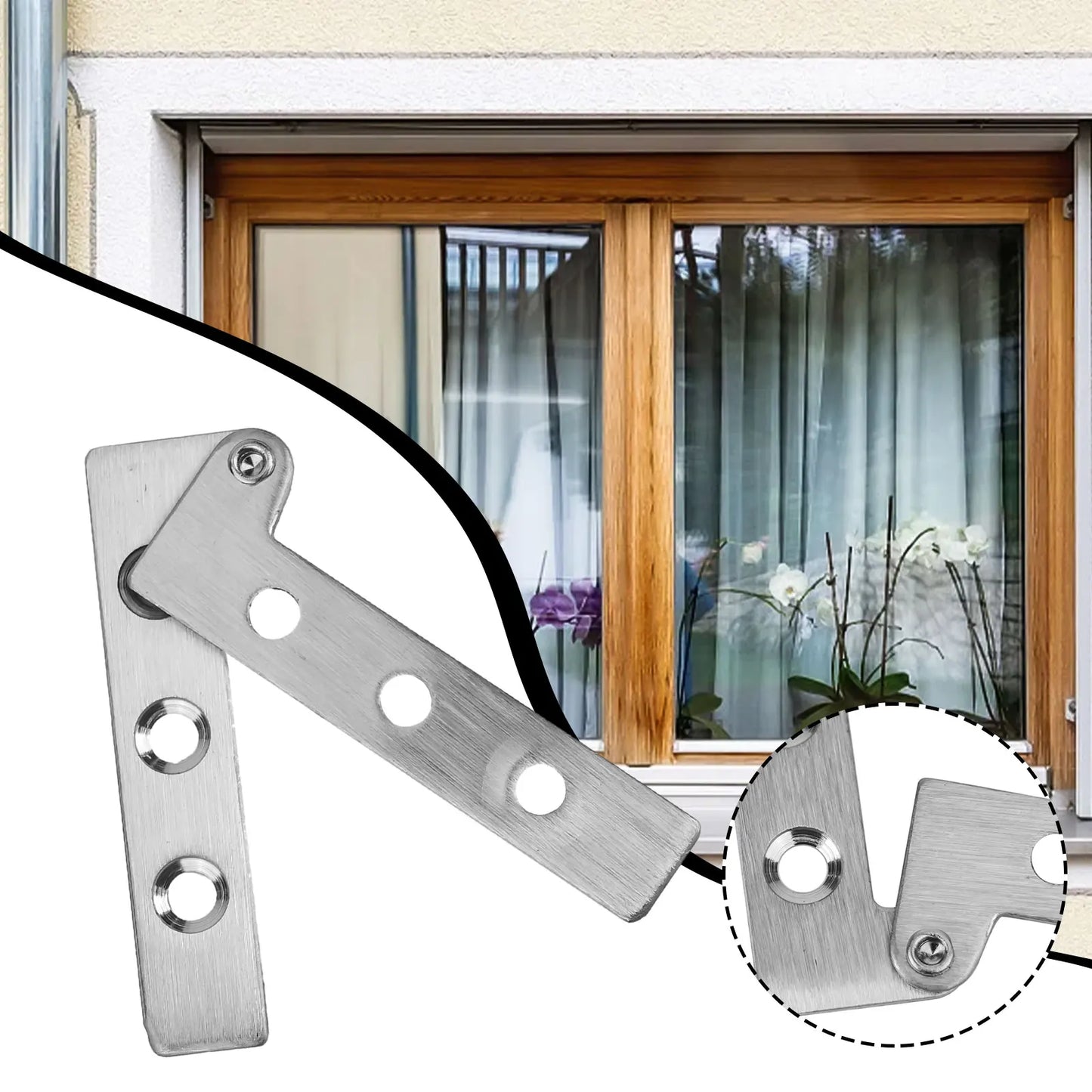 Drehbares Hardware-Drehscharnier aus Edelstahl, Ton, unsichtbare Drehtürscharniere für Personen