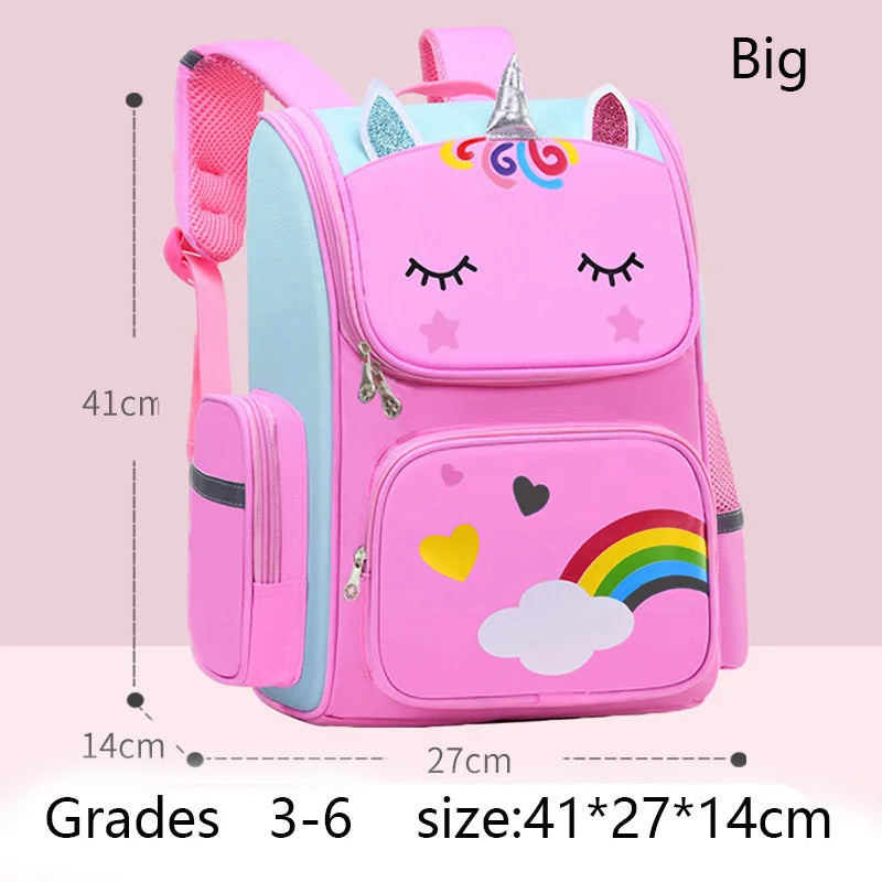 Kinderrucksack für Mädchen Einhorn Kinderrucksack Regenbogenaugen Schultasche Teenager Mädchen Rucksack für Reisen Wasserdicht Mochilas