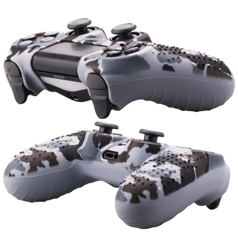 Coque de protection antidérapante en silicone souple pour manette SONY Playstation 4 PS4, compatible avec les gamepads PS4 Pro Slim