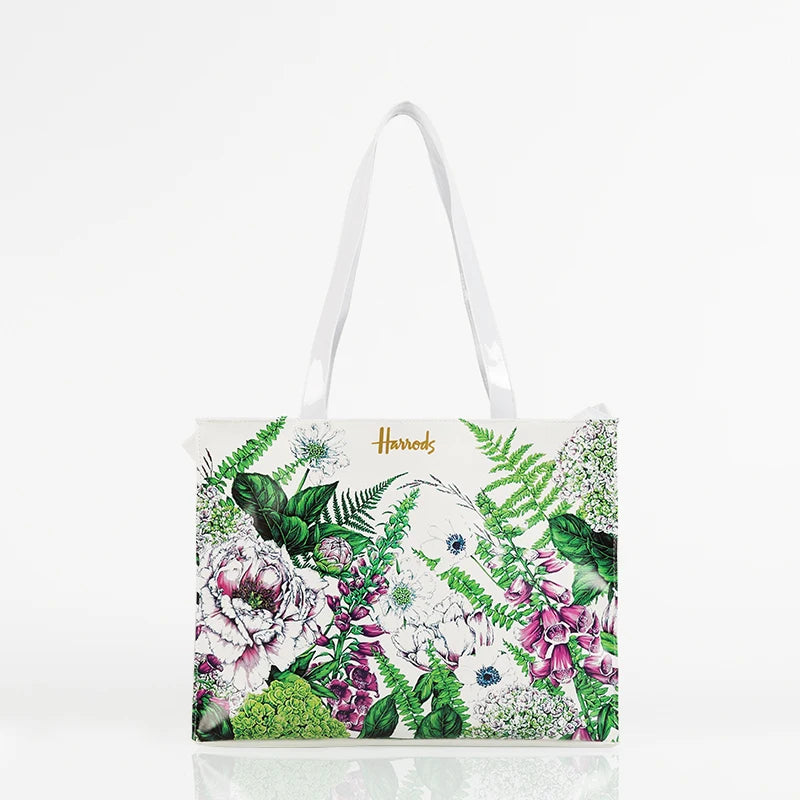 Horizontal Edition PVC Reusable Shopping Bag Eco-friendly London Lady Shopper Bag Large Capacity Waterproof Handbag Shoulder Bag