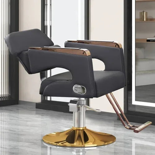 Chaise de Salon de Luxe Lifter, Protecteur en Métal, Dossier, Chaise de Barbier Pivotante, Fauteuil Confortable Nordique, Cadeira De Cabeleireiro, Mobilier de Salon