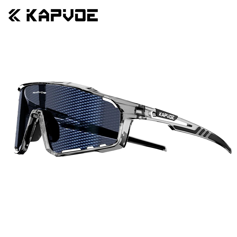KAPVOE Nouvelle Technologie Nano Lentilles Lunettes de Cyclisme Lunettes de Soleil Sportives de Plein Air Vélo Hommes Femmes VTT Bicyclette UV400 Lunettes