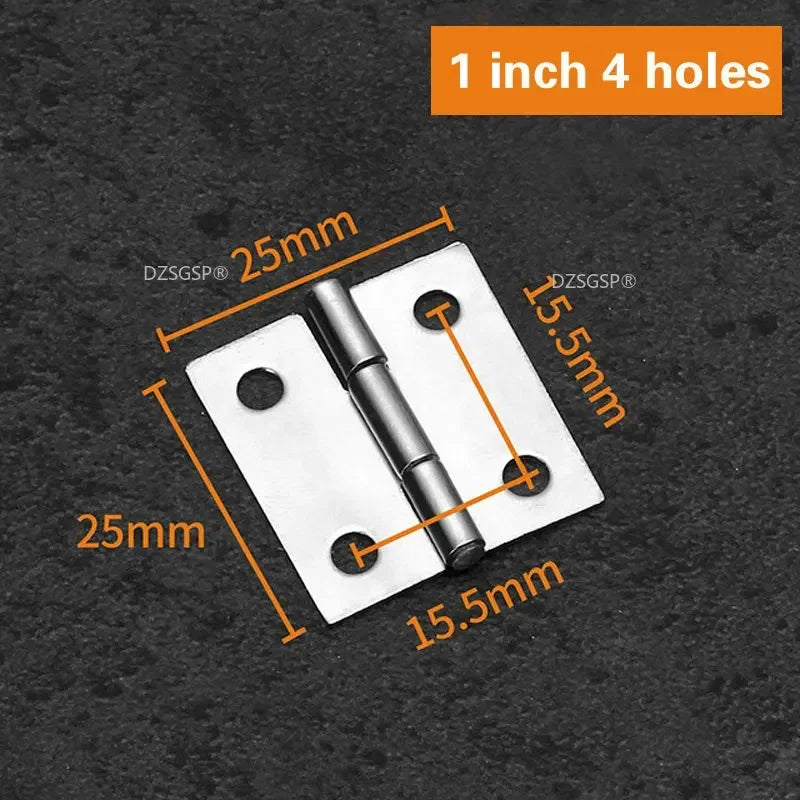 Zubehör 304 Edelstahl Flache Tür Dickes Hochwertiges Scharnier 1/1.5/2/2.5/3/4 Zoll 2 Stück Türbandscharniere Möbelbeschläge