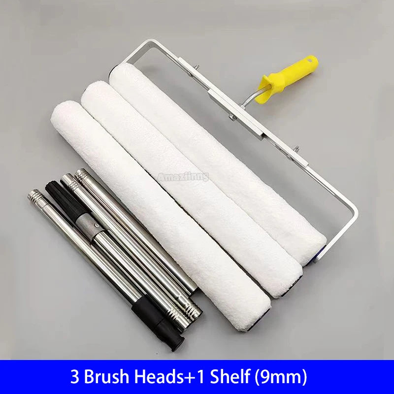 Rouleau à Peinture 18 pouces Brosse Peluche Courte-Moyenne-Longue Outil de Peinture pour Décoration Murale 6MM/9MM Support de Outil de Peinture