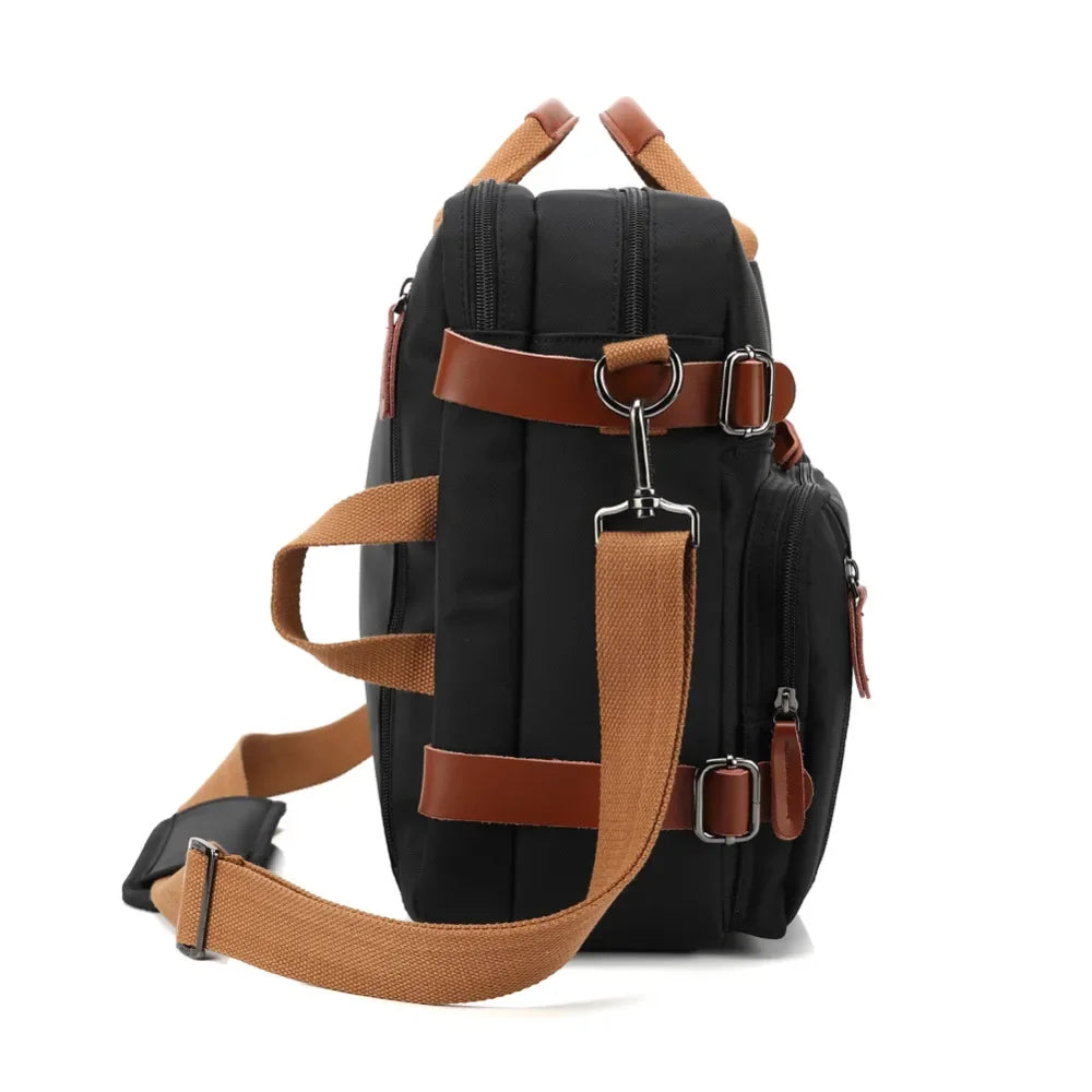 Handbag Business Briefcase Rucksack Convertible Backpack Laptop Bag 17 inch Notebook Bag Shoulder Messenger Laptop Case