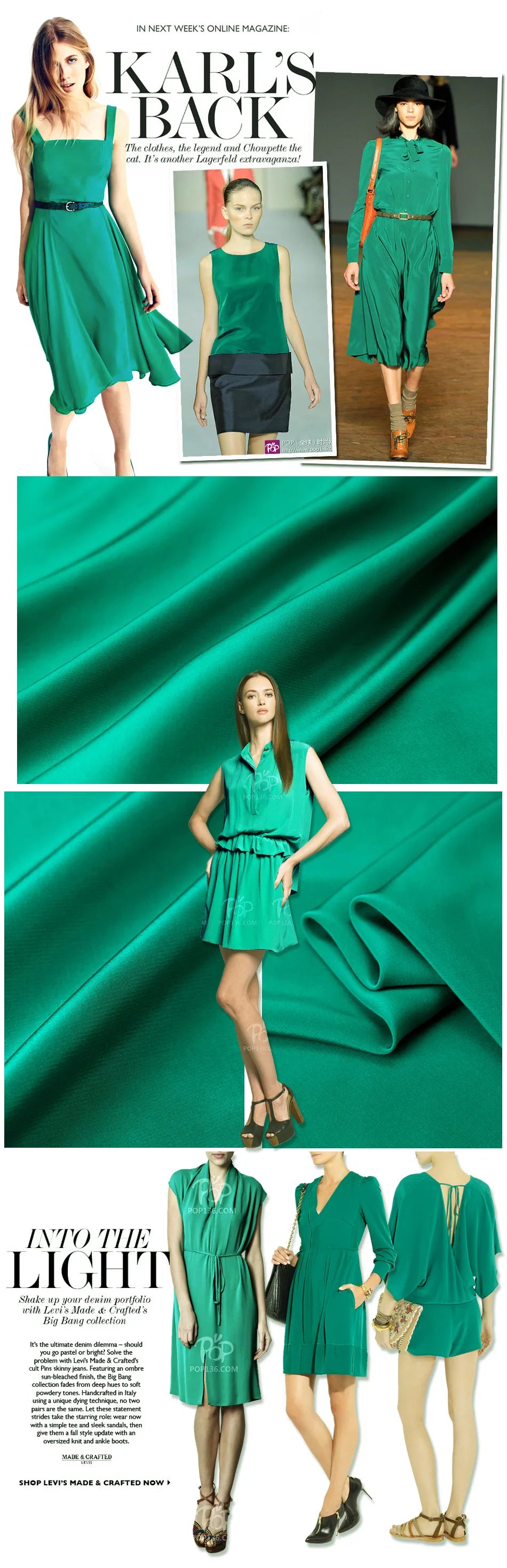 3/5/10m Hochwertiger reiner Satin Chiffon Kreppstoff Nähen Seidig Uni Hemdkleid Mode Stoff Blau Schwarz Weiß Meterware
