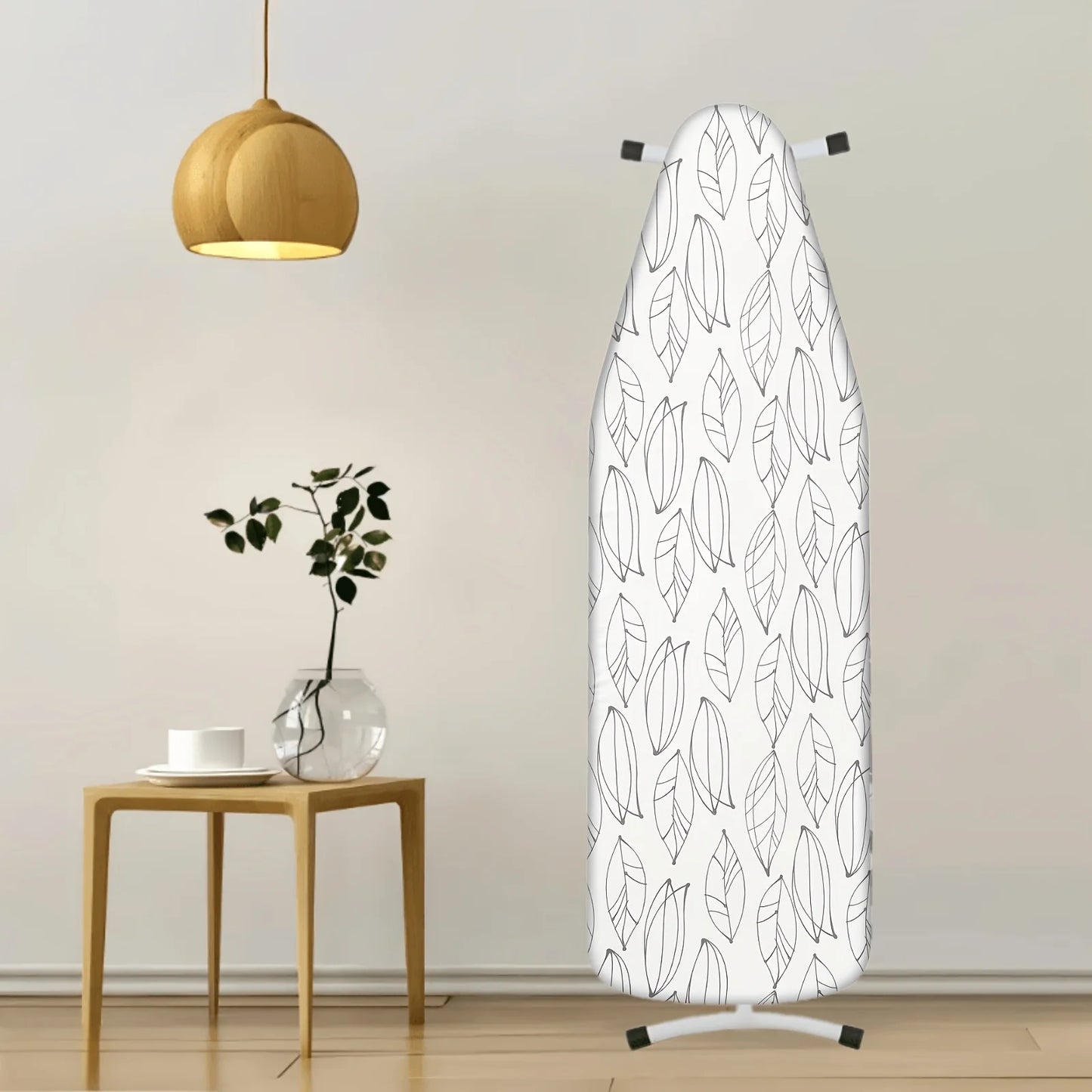 MZXcuin Ironing Board Covers (140x50 cm) Drawstring Tightening with Thick Felt Padding, Easy Fit, Scorch Resistant