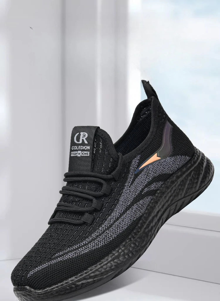 Chaussures de sport et de loisirs à semelle souple, anti-odeurs, respirantes et confortables pour hommes, idéales pour le travail, collection printemps et automne.