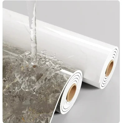 Wasserdichte und schmutzabweisende Wandaufkleber selbstklebende Tapete 1 Rolle dicke Schaumstoff-Marmortapete für Schlafzimmer und Wohnzimmer