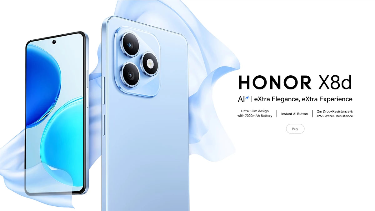 New Global Version HONOR X8d 4G 8GB+256GB 6.77'' AMOLED Screen 108MP Main Camera 7000 mAh 45W SuperCharge Dual SIM Android 16