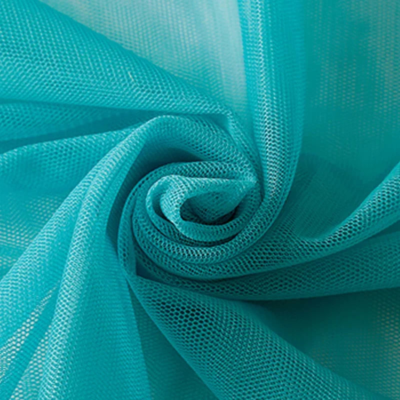 Tissu de Tulle à Mailles Douces Encrypté pour Coudre Décorations de Mariage Rideaux Moustiquaires Robe de Mariée Tissus de Couture DIY1m/5m/10m