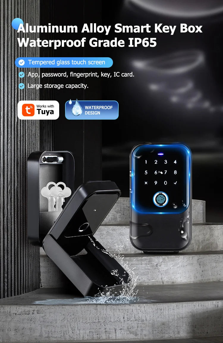 TTlock Smartkey Lock Box Home Key Wireless Smartlock Box Elektronische Schlüsselbox App Digital Code Bluetooth Key Safe Vorhängeschloss für Gastgeber