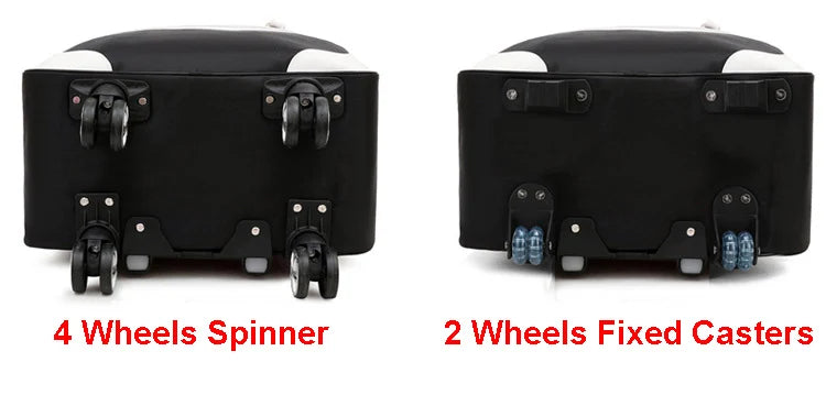 Fashion Rollkoffer Damen 4 Räder Spinner Reisetaschen Herren Geschäftsreise-Taschen Oxford-Koffer Wasserdichte Trolleys