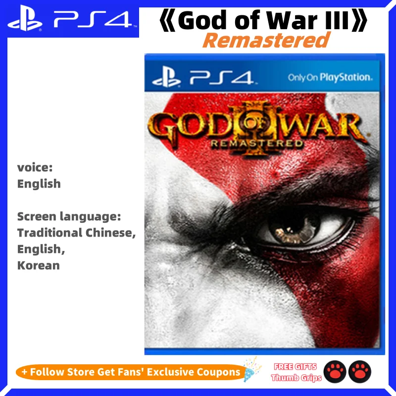 Sony Playstation4 Original Neue Spiele-CD God of War III Remastered PS4 Playstation4 Spiele-Card SONY PS4 Spiele God of War III Remastered