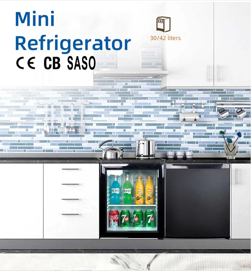 DIVEDEER Household Mini Silent Fresh keeping Cabinet Hotel Room Small Refrigerator Dormitory Refrigerator