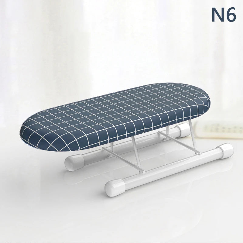 Folding Mini Ironing Board with Folding Legs Portable Household Clothes Ironing Rack Home Supplies Heat Resistant Ironing Cover