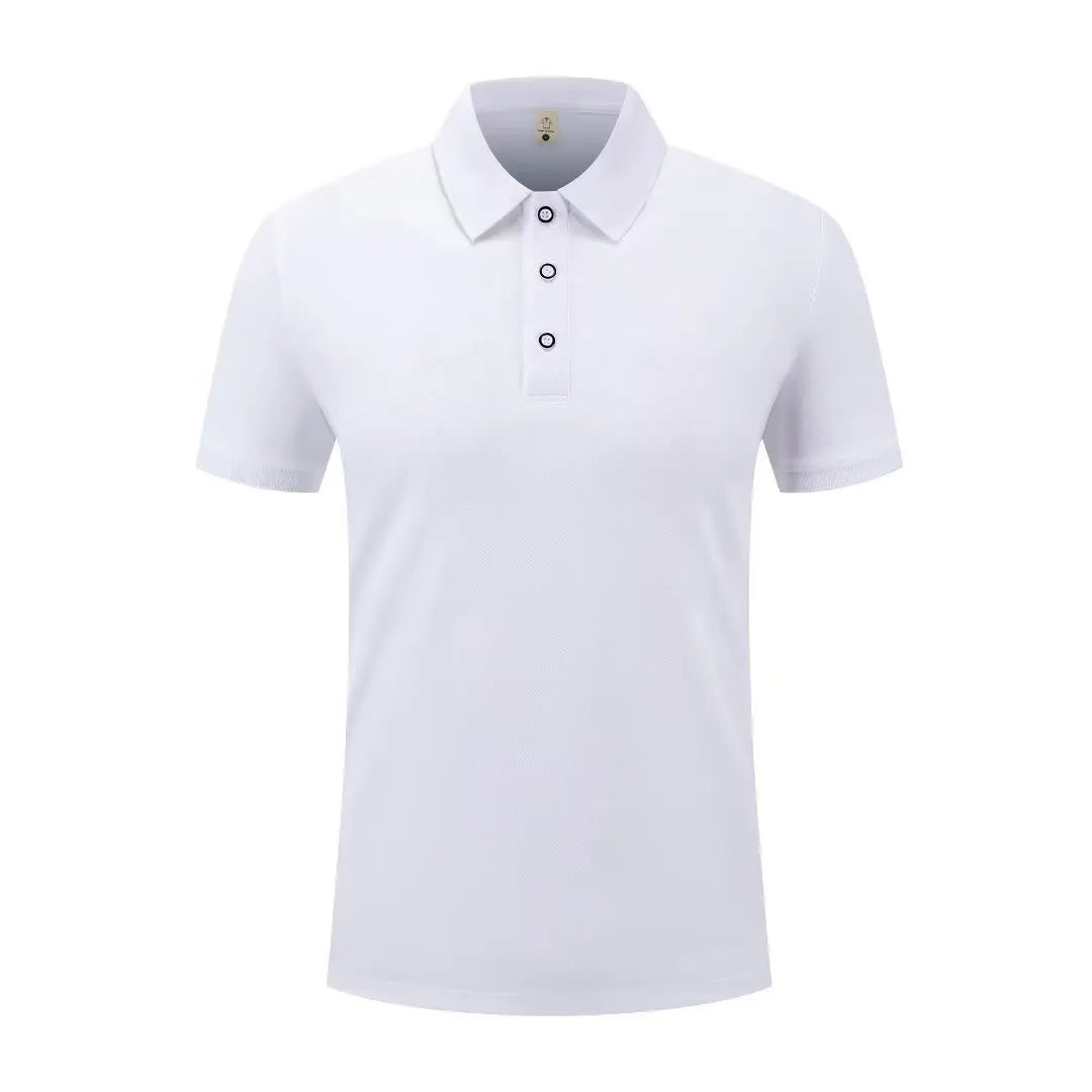 Summer Casual Sports Quick-drying Lapel Short-sleeved POLO Shirt 23 Solid Color Shirt Cycling Suit Fitness Suit For Men S-4XL
